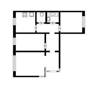 3-к квартира, на длительный срок, 66м2, 4/9 этаж