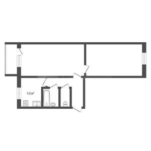 2-к квартира, на длительный срок, 43м2, 5/5 этаж