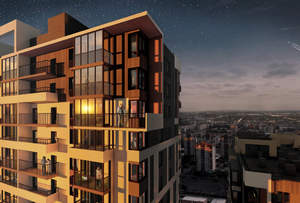 Студия квартира, на длительный срок, 34м2, 18/25 этаж