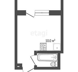 Студия квартира, на длительный срок, 20м2, 1/8 этаж