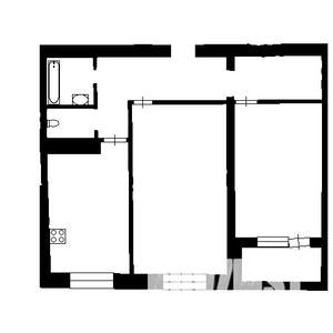 2-к квартира, на длительный срок, 57м2, 3/9 этаж