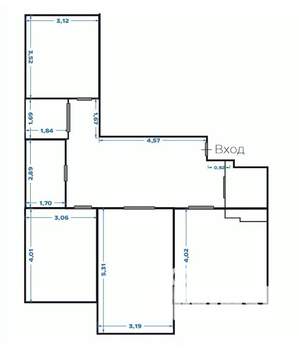 3-к квартира, на длительный срок, 80м2, 13/17 этаж