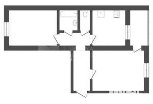 2-к квартира, на длительный срок, 50м2, 1/5 этаж