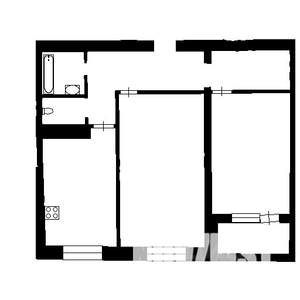 2-к квартира, на длительный срок, 57м2, 3/9 этаж