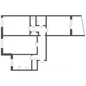 3-к квартира, на длительный срок, 59м2, 2/9 этаж