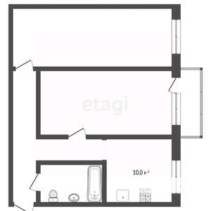 2-к квартира, на длительный срок, 45м2, 5/5 этаж