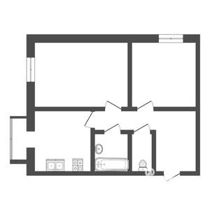 2-к квартира, на длительный срок, 53м2, 8/16 этаж