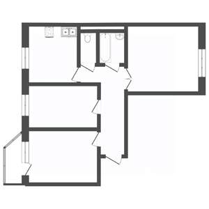 3-к квартира, на длительный срок, 69м2, 13/17 этаж