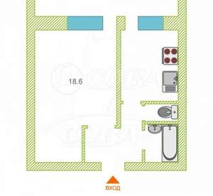 1-к квартира, на длительный срок, 33м2, 8/9 этаж