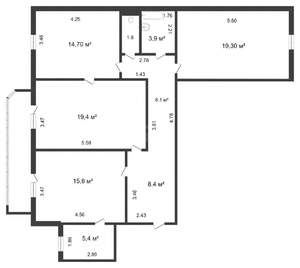3-к квартира, на длительный срок, 97м2, 3/10 этаж