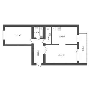 2-к квартира, на длительный срок, 80м2, 14/16 этаж