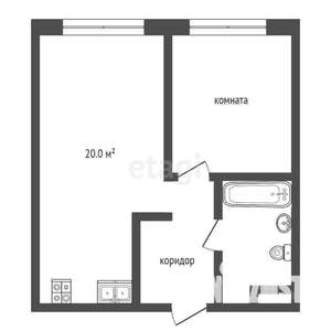 1-к квартира, на длительный срок, 40м2, 6/13 этаж