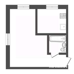 1-к квартира, на длительный срок, 31м2, 4/5 этаж