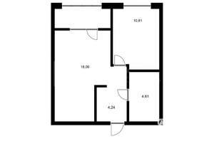 2-к квартира, на длительный срок, 40м2, 16/19 этаж