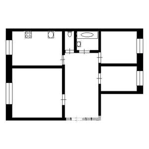 3-к квартира, на длительный срок, 65м2, 6/9 этаж