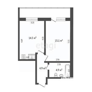 1-к квартира, на длительный срок, 39м2, 10/10 этаж