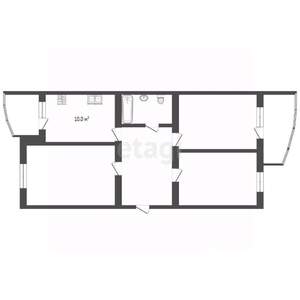 2-к квартира, на длительный срок, 67м2, 3/10 этаж