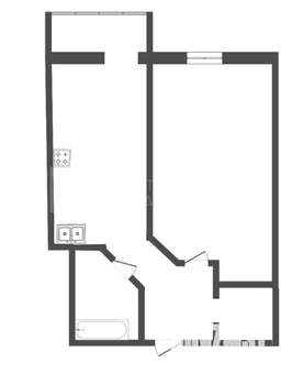 1-к квартира, на длительный срок, 45м2, 9/11 этаж