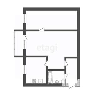 2-к квартира, на длительный срок, 44м2, 2/5 этаж