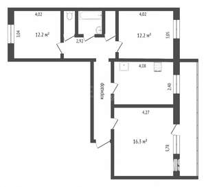 3-к квартира, на длительный срок, 70м2, 1/10 этаж