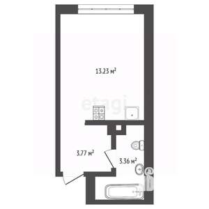 Студия квартира, на длительный срок, 20м2, 7/14 этаж