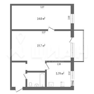 2-к квартира, на длительный срок, 45м2, 1/5 этаж