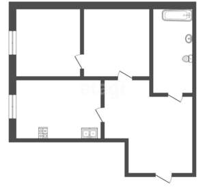 1-к квартира, на длительный срок, 43м2, 1/12 этаж