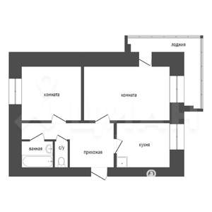 2-к квартира, на длительный срок, 52м2, 5/10 этаж