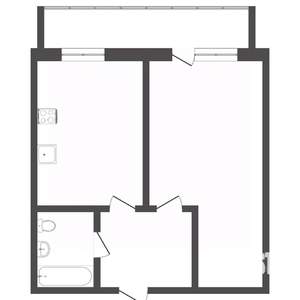 1-к квартира, на длительный срок, 27м2, 9/9 этаж