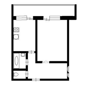 1-к квартира, на длительный срок, 35м2, 5/9 этаж