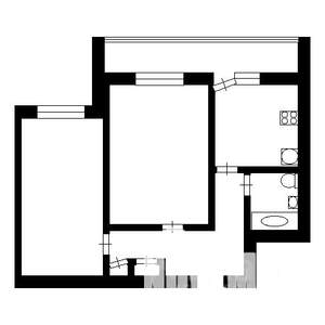 2-к квартира, на длительный срок, 46м2, 1/13 этаж