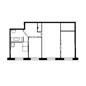 3-к квартира, на длительный срок, 57м2, 3/5 этаж
