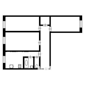 3-к квартира, на длительный срок, 60м2, 1/5 этаж