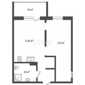 1-к квартира, на длительный срок, 36м2, 7/10 этаж