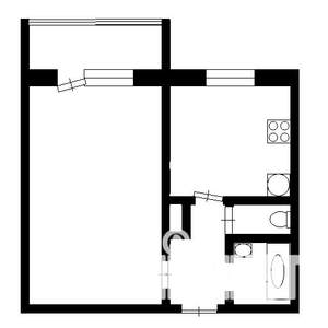1-к квартира, на длительный срок, 36м2, 5/9 этаж