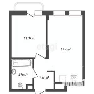 1-к квартира, на длительный срок, 40м2, 2/10 этаж