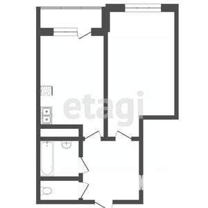 1-к квартира, на длительный срок, 40м2, 11/17 этаж