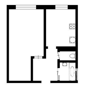 1-к квартира, на длительный срок, 36м2, 3/6 этаж