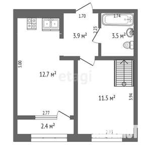 1-к квартира, на длительный срок, 60м2, 10/10 этаж