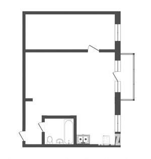 2-к квартира, на длительный срок, 46м2, 5/5 этаж