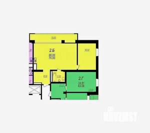 2-к квартира, на длительный срок, 90м2, 19/20 этаж
