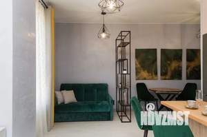 Студия квартира, посуточно, 45м2, 6/9 этаж