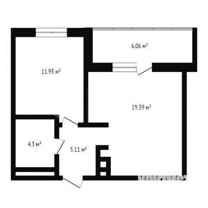 1-к квартира, на длительный срок, 42м2, 6/10 этаж