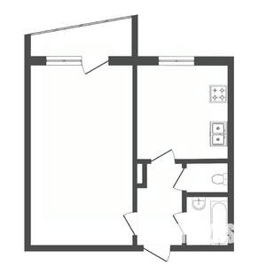 1-к квартира, на длительный срок, 40м2, 4/9 этаж