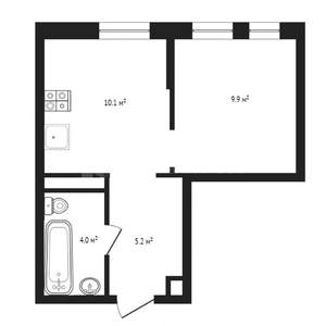 1-к квартира, на длительный срок, 30м2, 9/17 этаж