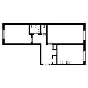 2-к квартира, на длительный срок, 50м2, 7/10 этаж