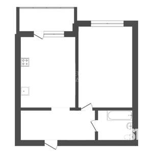 1-к квартира, на длительный срок, 39м2, 1/16 этаж