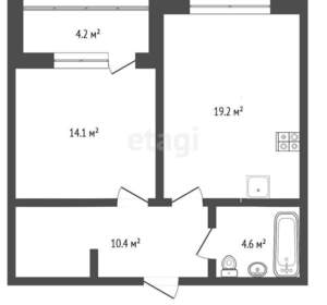 1-к квартира, на длительный срок, 50м2, 1/4 этаж