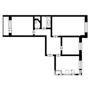 3-к квартира, на длительный срок, 66м2, 6/9 этаж