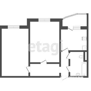2-к квартира, на длительный срок, 59м2, 4/16 этаж